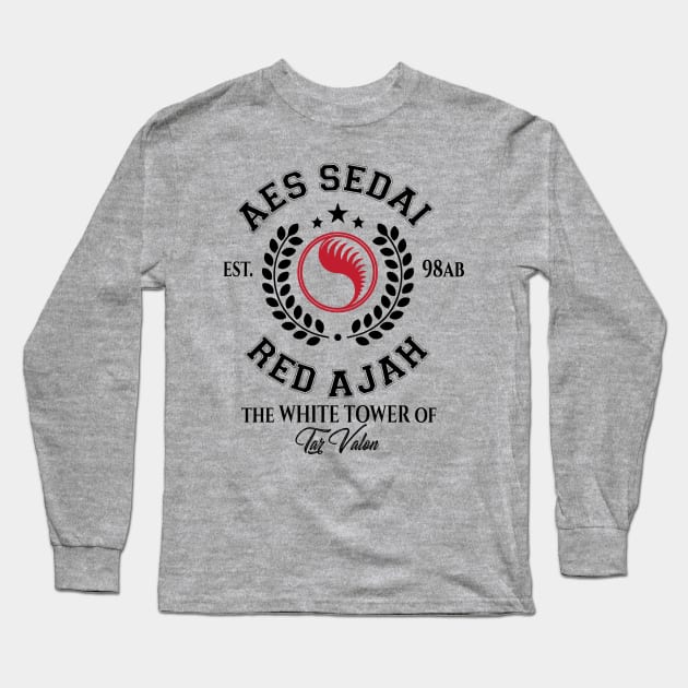 red ajah school aes sedai Long Sleeve T-Shirt by whatyouareisbeautiful